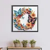 Butterfly Wreath-Special Shaped Diamond Painting Kit