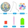 DIY Crystal Diamond Painting Double Sided Effect  Owl Pendant Home Garden Hanging Kit