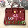 Hand Draw English you Customize Art Bag For women Handbags Designer Shoulder Bag 100% Genuine Leather Unique personality Fashion