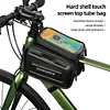 3L Bicycle Front Frame Bag Support Touch Screen Bike Top Tube Bag for 7in Phones