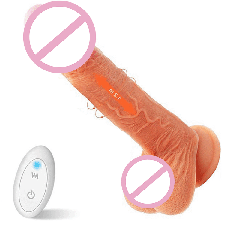 Vibrating Suction Dildo Thruster Sex Toy