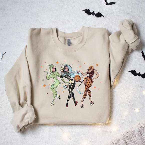 90 s Halloween Ghouls Sweatshirt