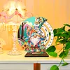 DIY Special Shape Garden Gnome Diamond Painting Spinning Calendar Kit