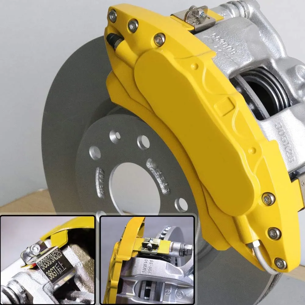 Car caliper modification: Aluminum alloy brake caliper cover decoration (aluminum alloy screw fixing type)