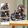 【Limited Stock Sale】DIY Girl Riding Motorcycle-Diamond Painting Ornaments（Single-Sided)