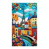 (US Local)Street View-11CT Stamped Cross Stitch Kit(40x70cm)