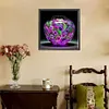 (US Local)Paint By Numbers Kit On Canvas DIY Oil Art Vase Picture Home Wall Decor40x40cm