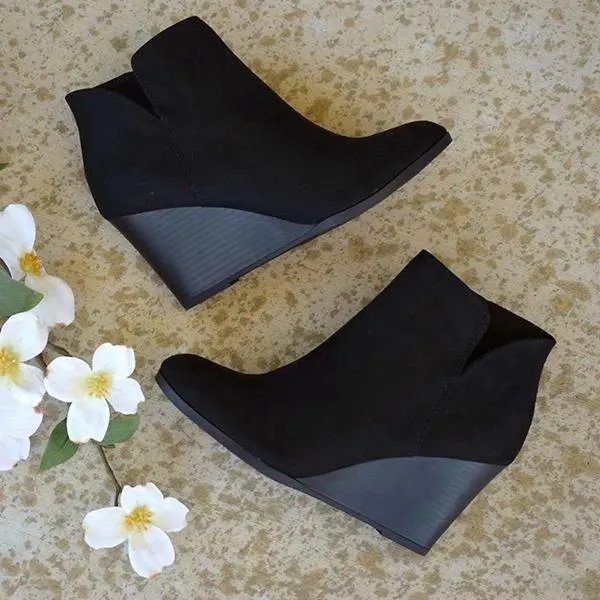Leather Suede Vintage Boots