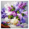 Lavender Vase - Full Round Diamond Painting  30x30cm