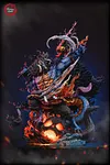 Human-Beast Form Kaido vs Nika Luffy with LED - ONE PIECE Resin Statue - Fantasy Studios