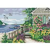 Waterfront Villa-14CT Stamped Cross Stitch 38*27cm/14.96*10.63in