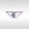 Men's Low Waist Sexy Transparent Ultra-Thin U-Convex Large Pouch Briefs