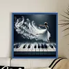 Piano Girl-11CT Stamped Cross Stitch 50*50cm/19.69*19.69in