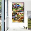 (US Local)Countryside - Flower Special Shaped Diamond Painting Kit(85*45cm)
