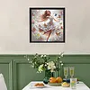 The Girl Dancing With Butterflies-Partial Special Shaped Diamond painting 30*30CM