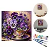 (US Local)Paint By Numbers Kit On Canvas DIY Oil Art Phalaenopsis Picture Decor40x40cm