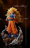 1/6 & 1/4 Scale Super Saiyan 3 Son Goku & Vegeta - Dragon Ball Resin Statue - Kylin Studio