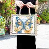 DIY Diamond Painting Butterfly Linen Waterproof Handbag Shopping Storage Bag Totes Kit