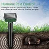 Solar Gopher Repellent Scarer Ultrasonic Vibration Repeller for Outdoor Garden