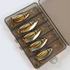 10pcs Boxed Metal Spoon Spinner Fishing Lure Artificial Bait Gift for Men Father