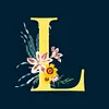 Diamond Painting -DIY Round Drill Sunflower Letter L