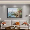 >SALE<Full Embroidery Cotton Thread 14CT Counted Mariner Harbor Cross Stitch75x52cm