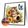 Diamond Painting-DIY Full Round Drill Tiger