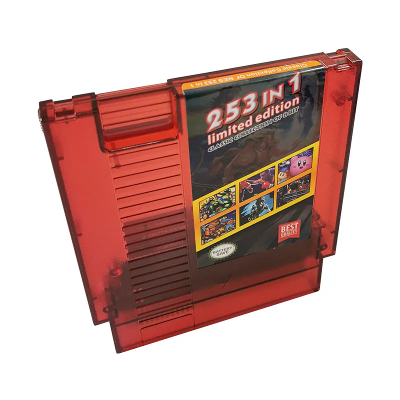8 Bit Game Card - Super 253 in 1 Collection NES Cartridge Multicart for Classic NES Game Console | US And EUR Region Free