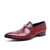 Mens Leather Dress Loafers Shoes For Wedding 