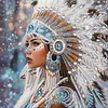 Diamond Painting-DIY Crystal Rhinestone Indian Girl