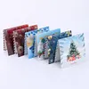 (US Local)6PCS DIY Diamond Art Greeting Cards Xmas Designs for Festivals and Celebrations
