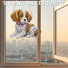 Diamond Painting Acrylic Double-side Big Dog Pendant Hanging Gem