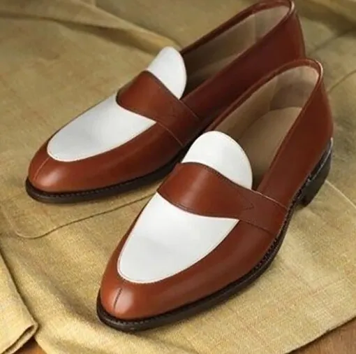 Men Pu Leather Shoes Slip on Casual Shoes Dress Shoes Brogue Shoes Spring Ankle Boots Vintage Classic Male Casual F109