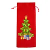 5D DIY Special Shaped Drill Diamond Painting Christmas Tree Wine Bottle Bags Covers Kits
