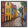 Colored Houses-14CT Stamped Cross Stitch 40*40cm/15.75*15.75in