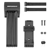 Bicycle Foldable Lock High Security Lock for Motorcycle Scooter E-Bike (Black)