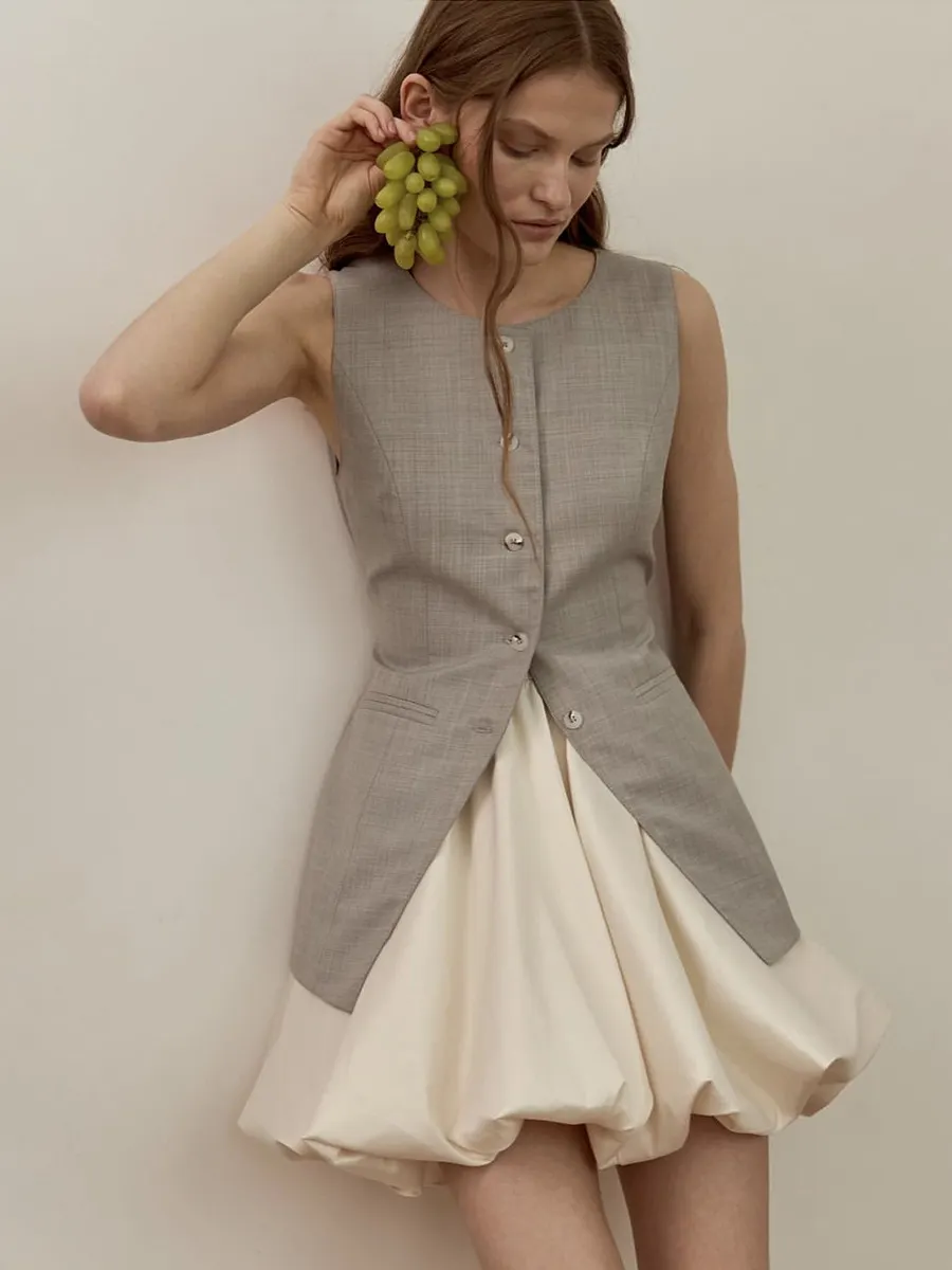Billionm Billionm Spring And Summer New Linden Skirt Y2k Elegant Bright Face Folding Tuk Tuk Tuks Half-Dress Skirt In Wind