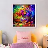 Flowers on the Table - 11CT Stamped Cross Stitch - 45*45cm