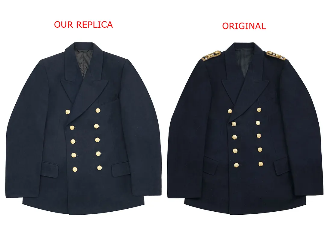   Kriegsmarine German Officer Navy Blue Gabardine Reefer Tunic German-Uniform
