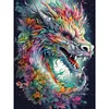(Big Size)Colorful Dragon - 11CT Stamped Cross Stitch - 50*65cm