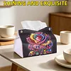 DIY Diamond Painting Creative Design Leather Handmade Tissue Holder Rhinestones Decorative Tissue Box Craft Kits