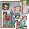 (Big Size)Hayao Miyazaki Animation Howl'S Moving Castle - 11CT Stamped Cross Stitch - 50*60cm