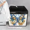 (US Local)DIY Diamond Painting Storage Box Canvas Organizer Box Diamond Painting Kit (E)