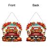 (US Local)Fall Truck DIY Diamond Art Pendant Diamond Painting Set for Wall Window