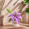 Crochet Flowers Potted Plants Decorative Crochet Ornaments DIY Gifts for Friends