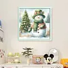 (Stamped/Counted) Christmas Snowman-11CT Cross Stitch 40*40cm