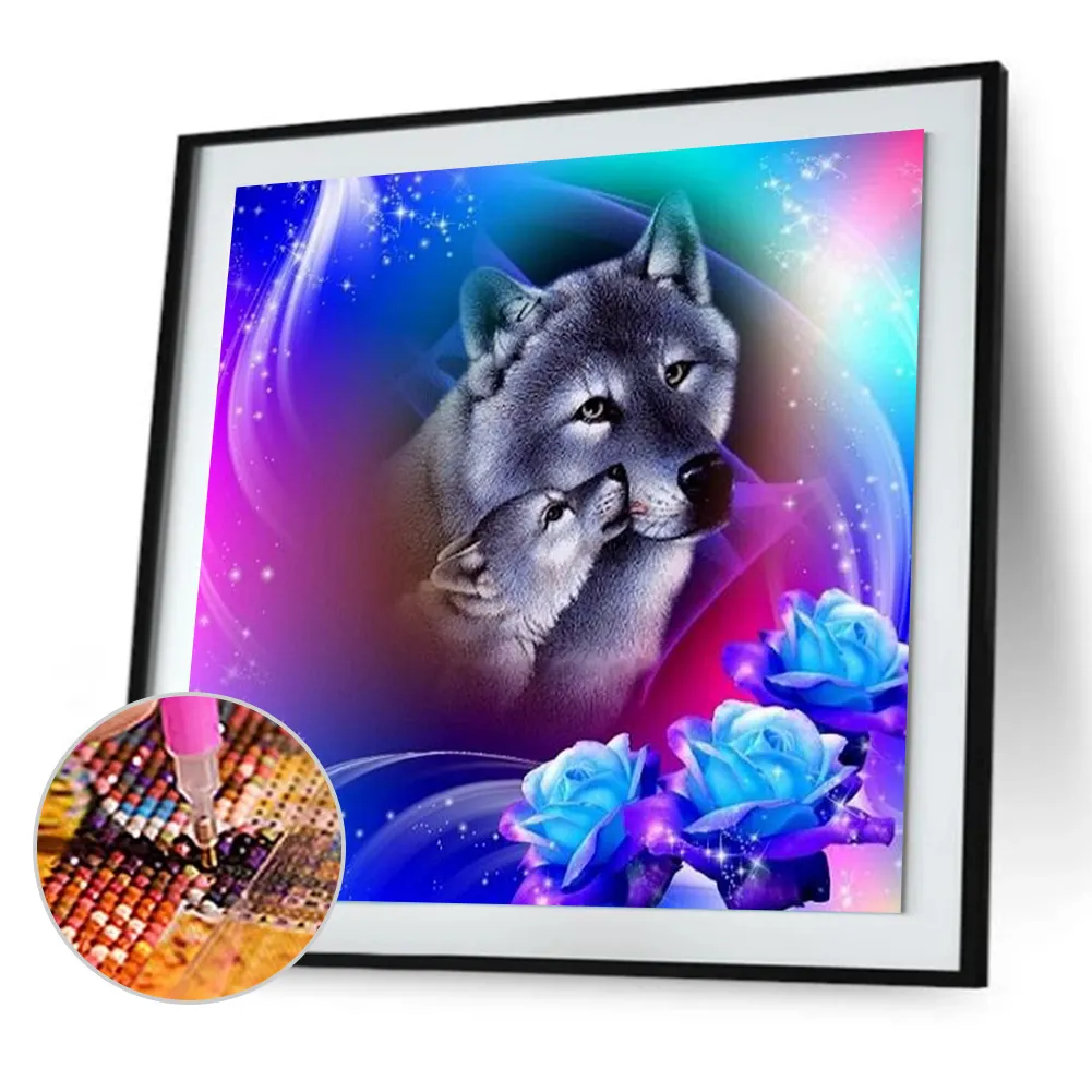 Diamond Painting - Full Round Drill - Wolf(30*30cm)