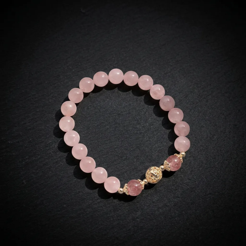 JiStones Rose Quartz Collection: The Talisman of Love & Serenity Hydrangea Bloom (Rose Quartz)
