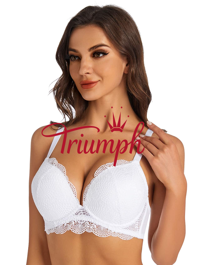 Triumph - 3 kusy 🔥Sexy čipkovan&aacute; push-up d&aacute;mska podprsenka