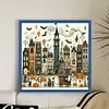 Halloween Hut - 11CT Stamped Cross Stitch - 50*50cm - Halloween